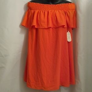 Altar'd state of the shoulder orange tunic